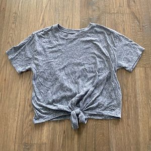 Gray Hollister Crop top T-shirt